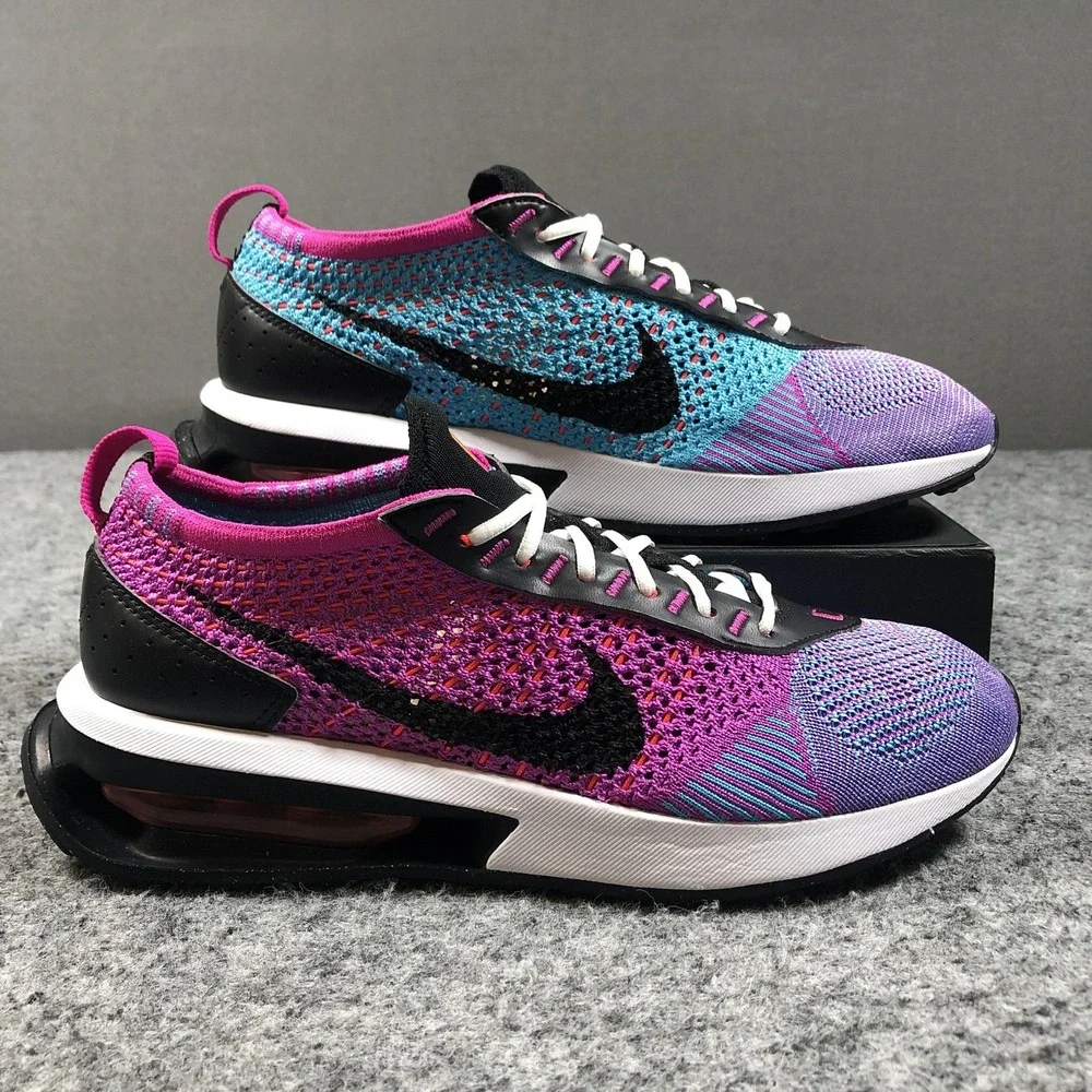 Nike Air Max Flyknit Racer Fuchsia Dream Womens 8.5 Purple Blue FD0822-500